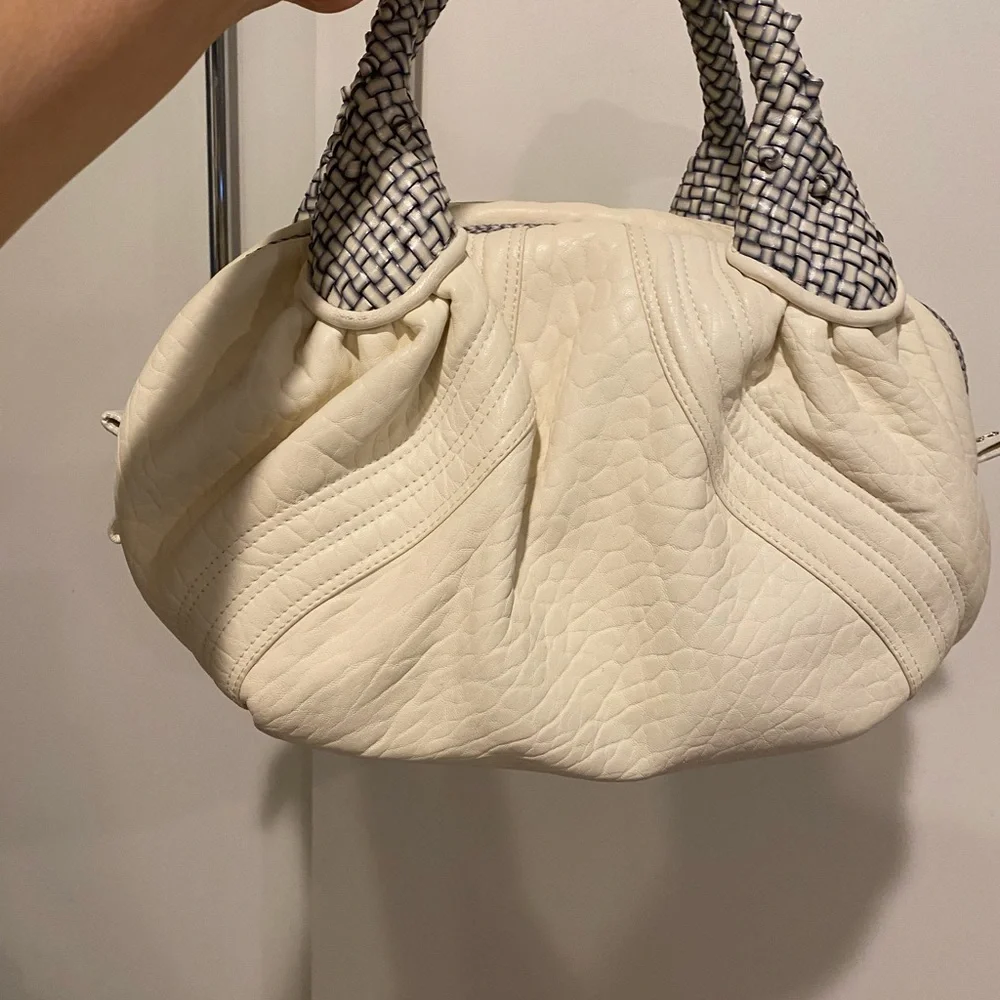 Fendi Mini Spy Cream Leather Bag - Picture 3 of 11
